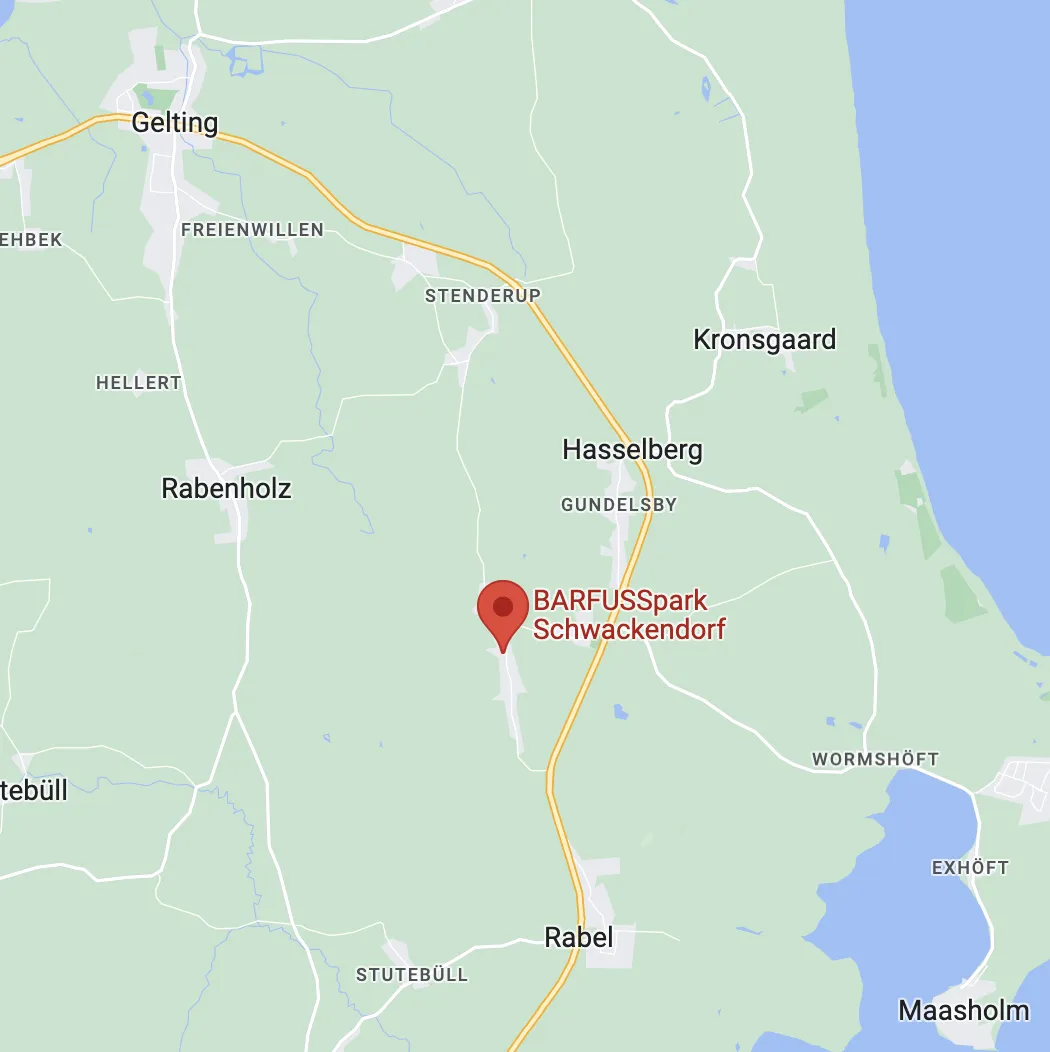 Karte BARFUSSpark Schwackendorf
