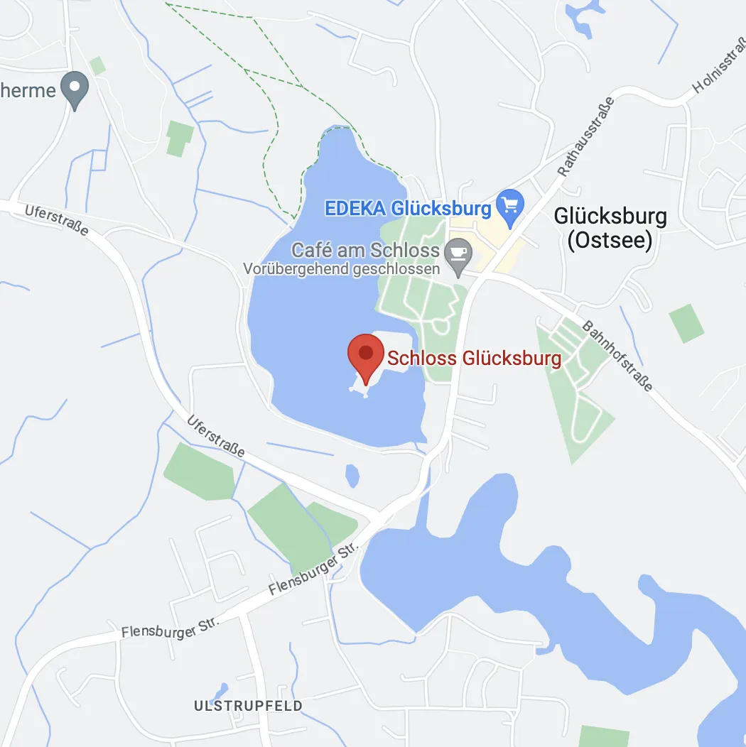 Karte Schloss Glücksburg